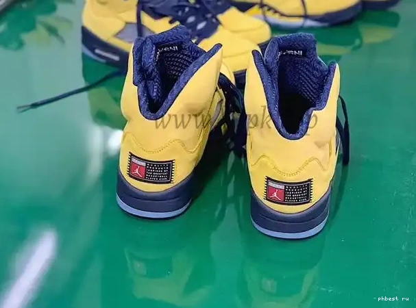 to V Amarillo Air Jordan ship SP GOD Inspire materials Navy 5 Retro Michigan retail PK ready 0610